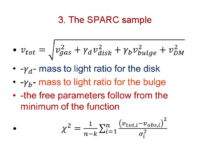 3. The SPARC sample • 