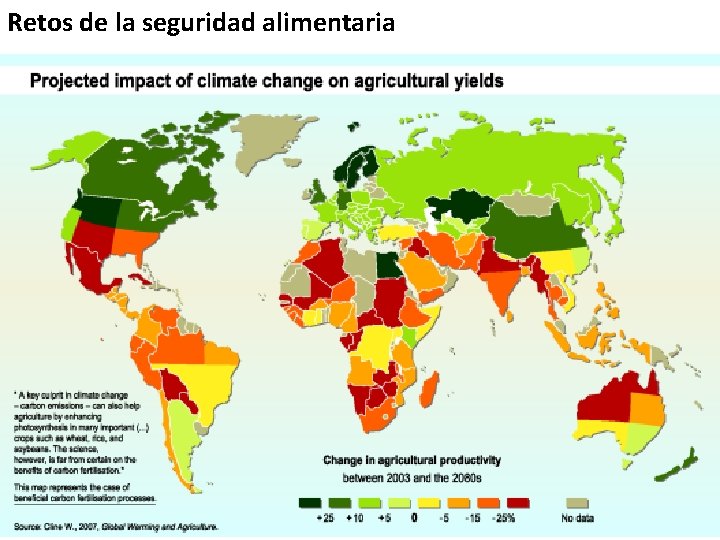 Retos de la seguridad alimentaria México es uno de los países más vulnerables al