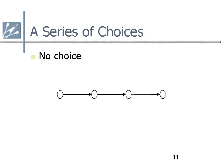 A Series of Choices No choice 11 