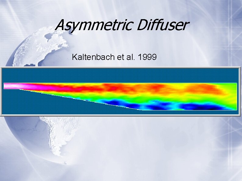 Asymmetric Diffuser Kaltenbach et al. 1999 