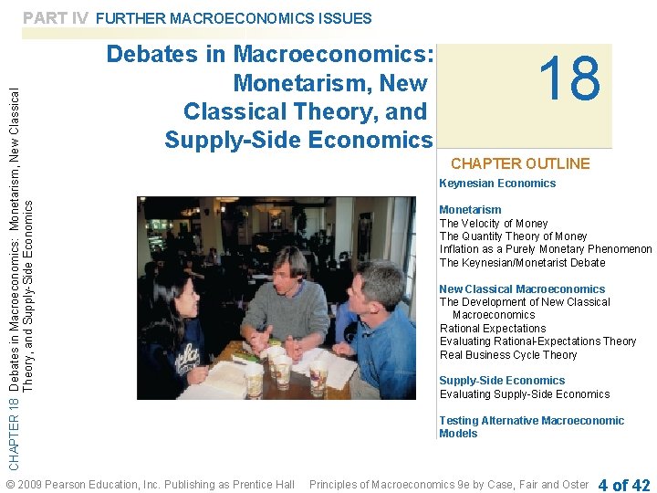 CHAPTER 18 Debates in Macroeconomics: Monetarism, New Classical Theory, and Supply-Side Economics PART IV