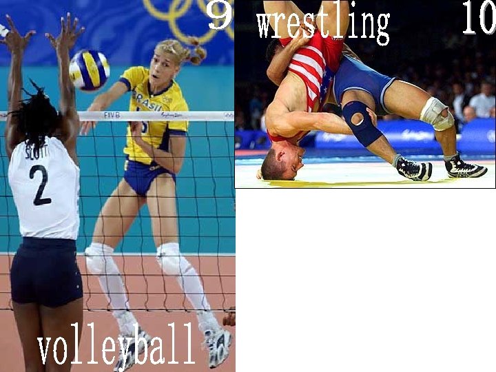 volleyball wrestling 