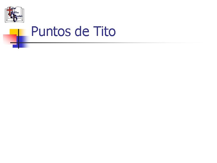 Puntos de Tito 