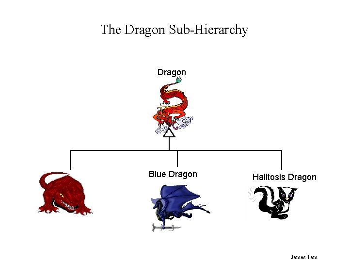 The Dragon Sub-Hierarchy Dragon Red Dragon Blue Dragon Halitosis Dragon James Tam 