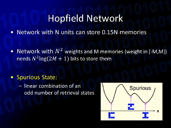 Hopfield Network • Ref: Risto Miikkulainen. (2010). Neuroevolution. In Encyclopedia of Machine Learning, New.