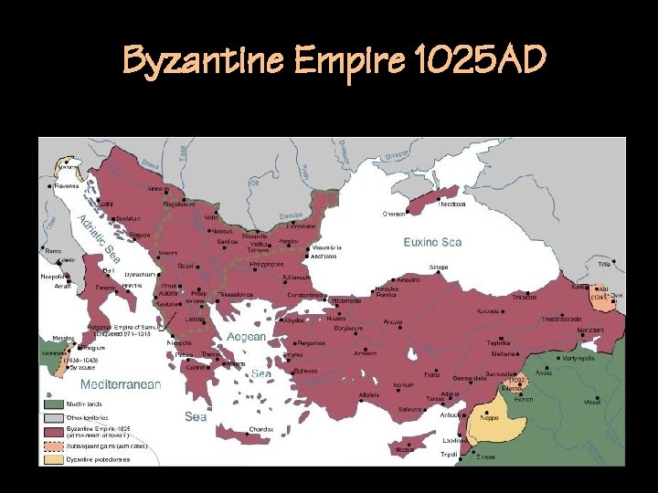 Byzantine Empire 1025 AD 