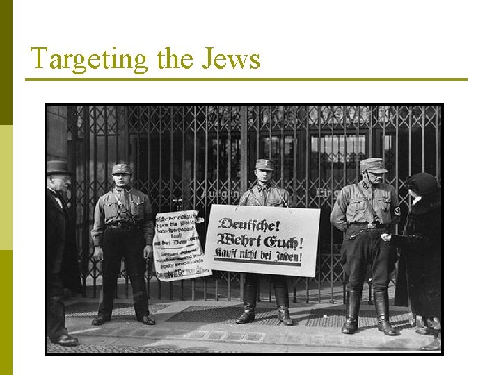 Targeting the Jews 