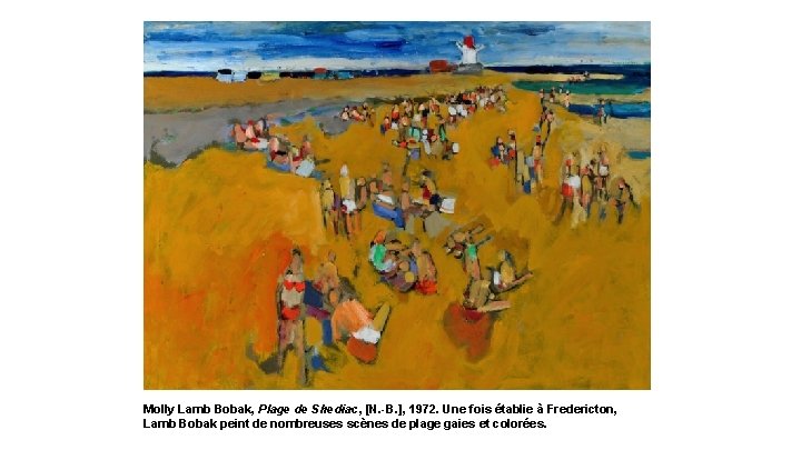 Molly Lamb Bobak, Plage de Shediac, [N. -B. ], 1972. Une fois établie à