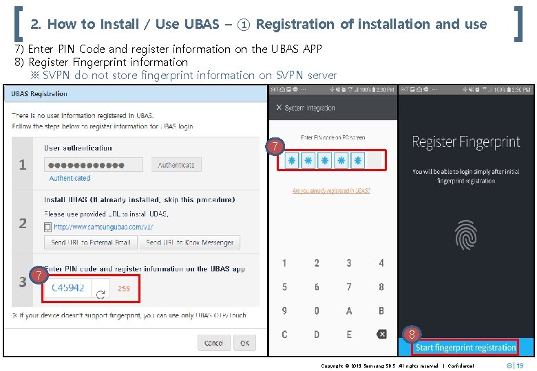 2. How to Install / Use UBAS – ① Registration of installation and use