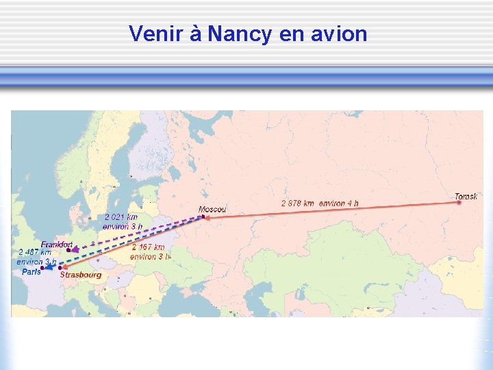 Venir à Nancy en avion 