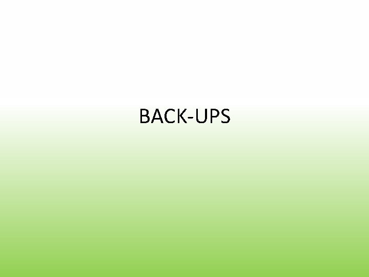 BACK-UPS 