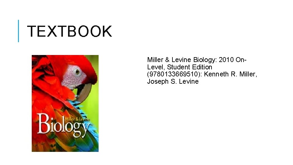 TEXTBOOK Miller & Levine Biology: 2010 On. Level, Student Edition (9780133669510): Kenneth R. Miller,