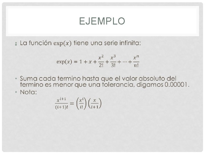 EJEMPLO • 