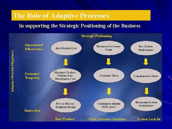 The Role of Adaptive Processes In supporting the Strategic Positioning of the Business 