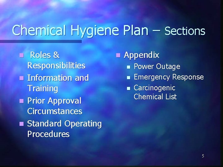 Laboratory Safety Lecture 1 Chemical Fuels Engineering 1