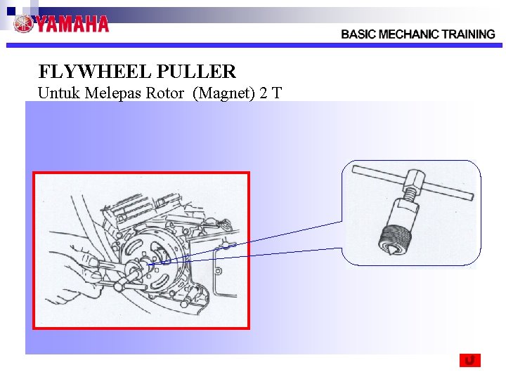 FLYWHEEL PULLER Untuk Melepas Rotor (Magnet) 2 T 