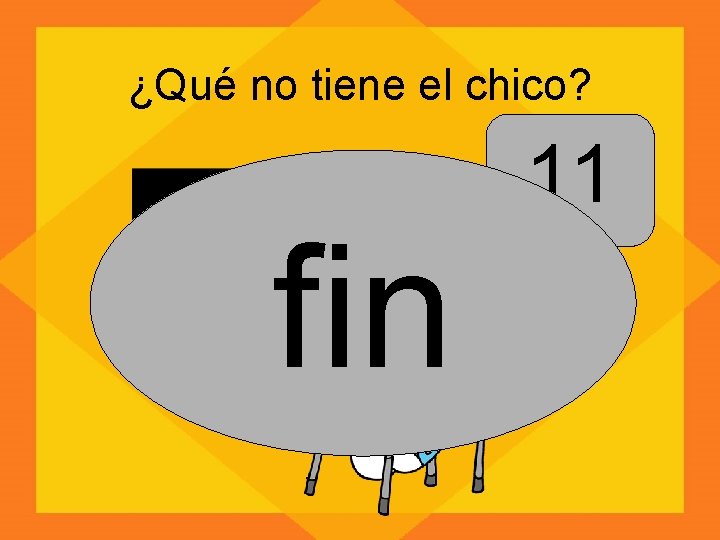 ¿Qué no tiene el chico? fin 11 