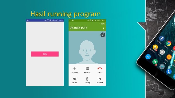 Hasil running program 