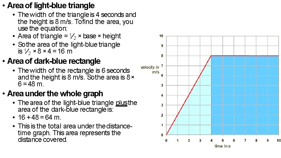 • Area of light-blue triangle • The width of the triangle is 4 • Area of light-blue triangle • The width of the triangle is 4