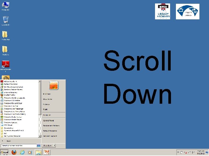 Scroll Down 