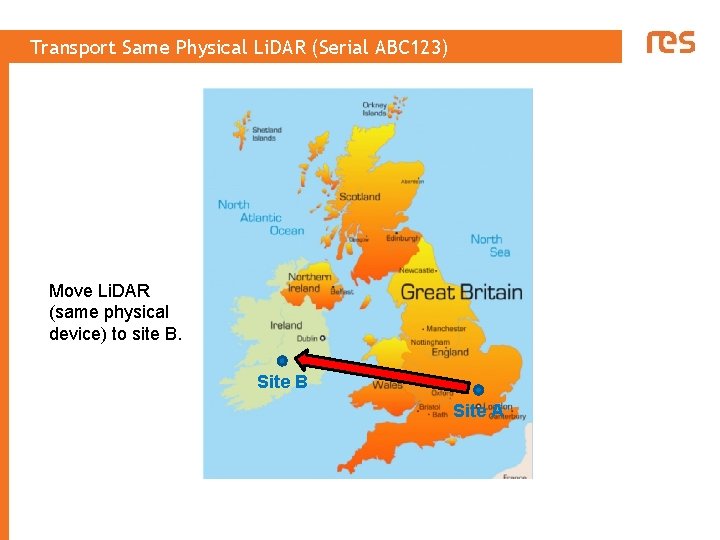 Transport Same Physical Li. DAR (Serial ABC 123) Move Li. DAR (same physical device)