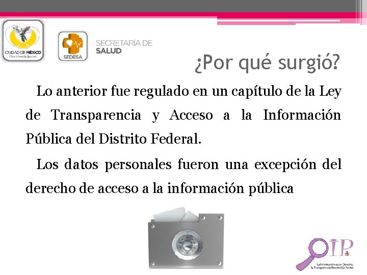 ¿Por qué surgió? Lo anterior fue regulado en un capítulo de la Ley de