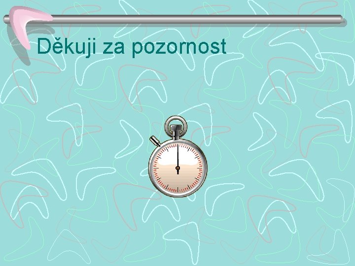 Děkuji za pozornost 