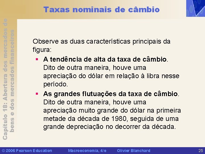 Capítulo 18: Abertura dos mercados de bens e dos mercados financeiros Taxas nominais de