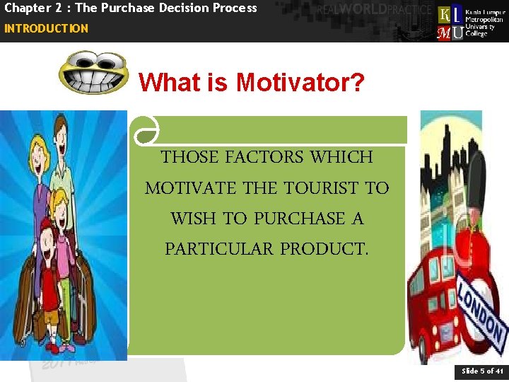 Chapter 2 : The Purchase Decision Process INTRODUCTION What is Motivator? THOSE FACTORS WHICH