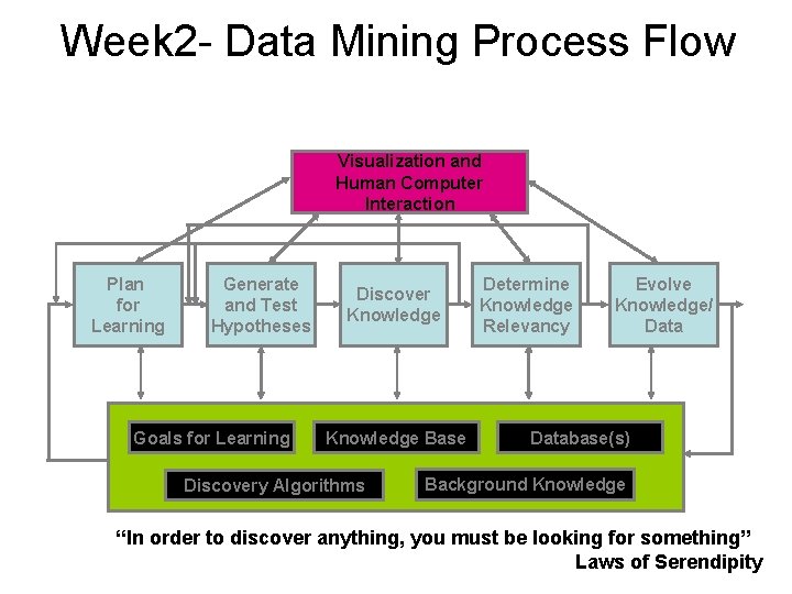 Week 2 - Data Mining Process Flow Visualization and Human Computer Interaction Plan for