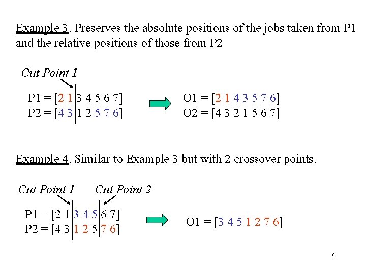 Example 3. Preserves the absolute positions of the jobs taken from P 1 and