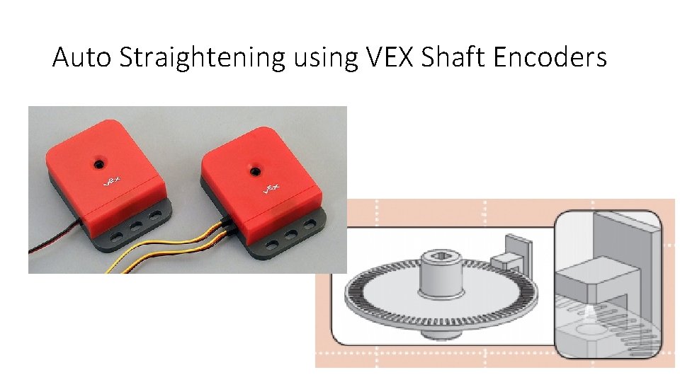 Auto Straightening using VEX Shaft Encoders 