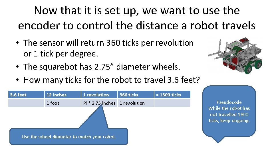 Now that it is set up, we want to use the encoder to control