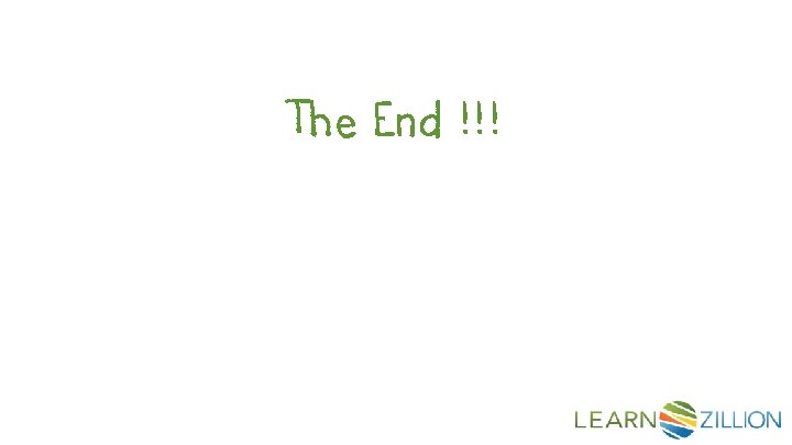 The End !!! 