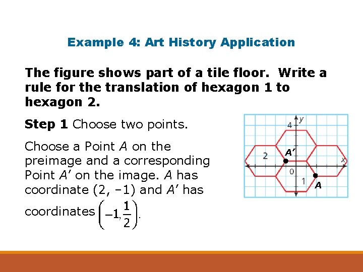 Example 4: Art History Application The figure shows part of a tile floor. Write