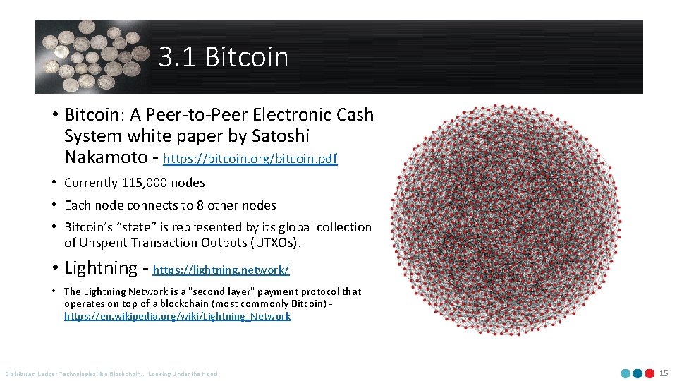 3. 1 Bitcoin • Bitcoin: A Peer-to-Peer Electronic Cash System white paper by Satoshi