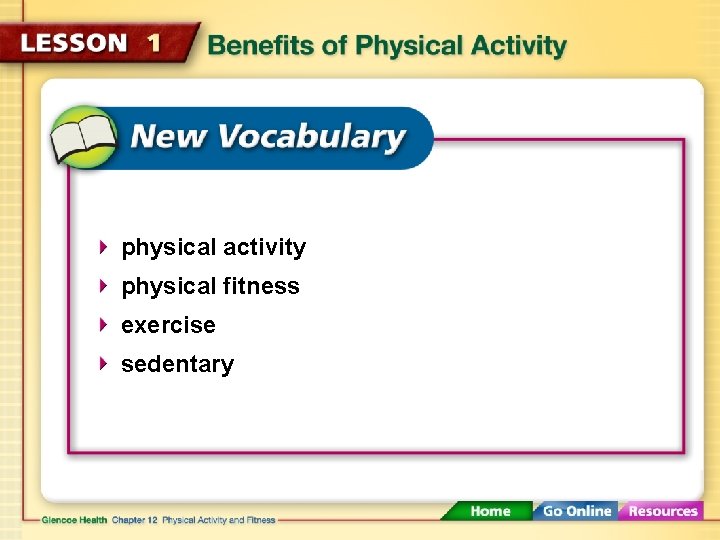 physical activity physical fitness exercise sedentary 