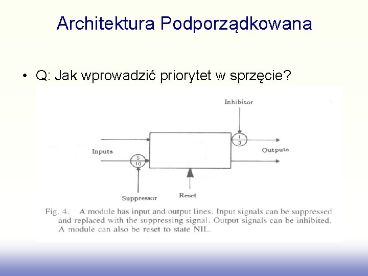 Architektura Podporządkowana • Q: Jak wprowadzić priorytet w sprzęcie? 