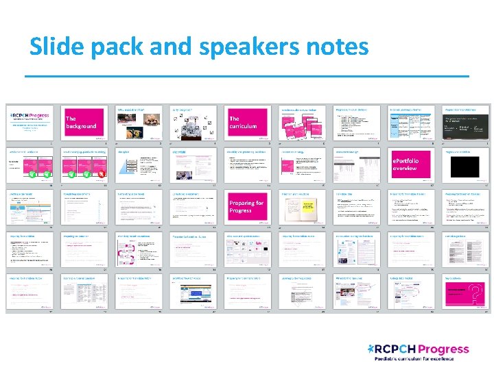 Slide pack and speakers notes 