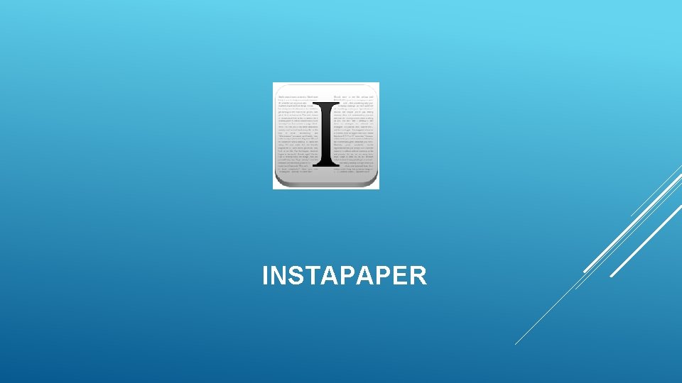 INSTAPAPER 