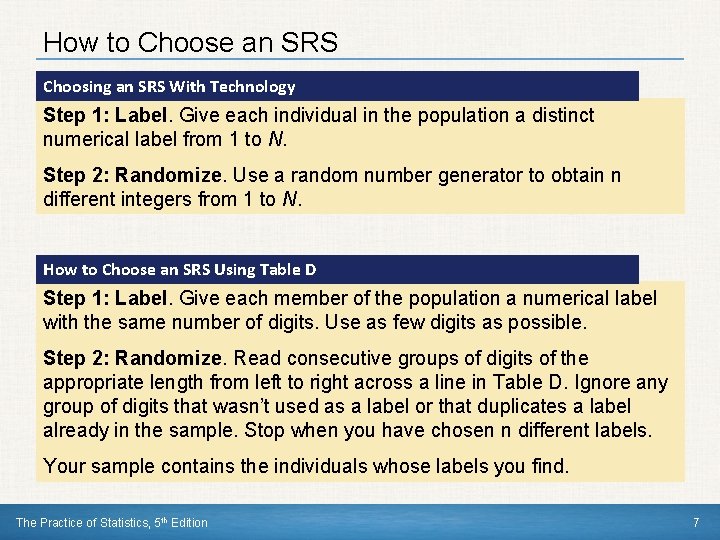 How to Choose an SRS Choosing an SRS With Technology Step 1: Label. Give