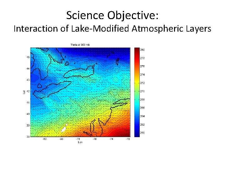 Science Objective: Interaction of Lake-Modified Atmospheric Layers 