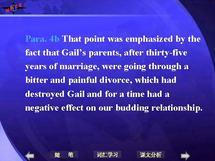 N E C H Para. 4 b That point was emphasized by the fact N E C H Para. 4 b That point was emphasized by the fact