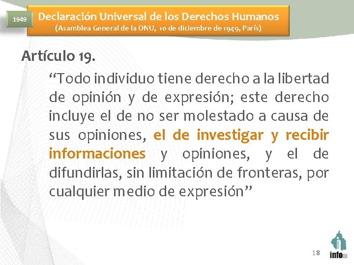 1949 Declaración Universal de los Derechos Humanos (Asamblea General de la ONU, 10 de