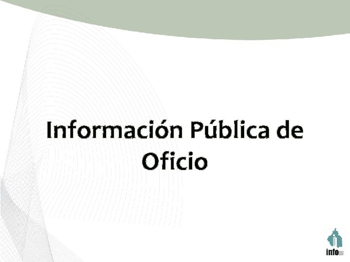 Información Pública de Oficio 