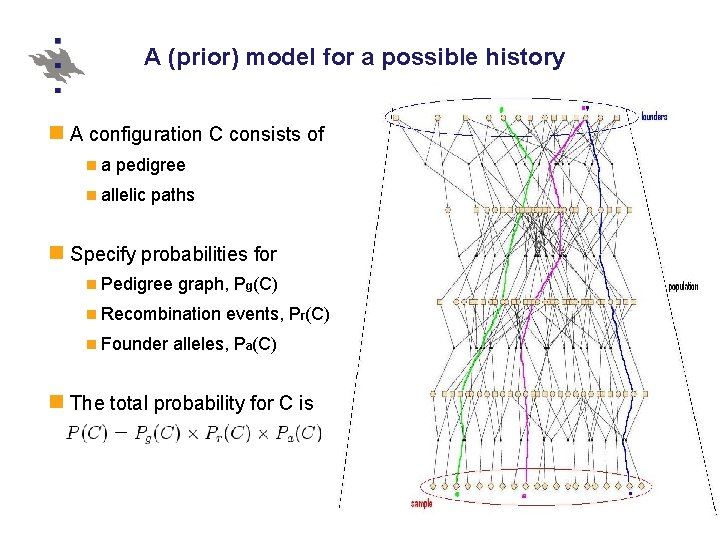 A (prior) model for a possible history A configuration C consists of a pedigree