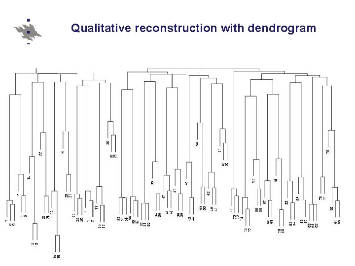 Qualitative reconstruction with dendrogram 