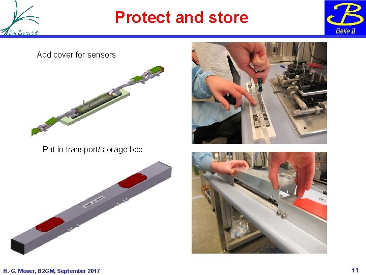 Protect and store Add cover for sensors Put in transport/storage box H. -G. Moser,