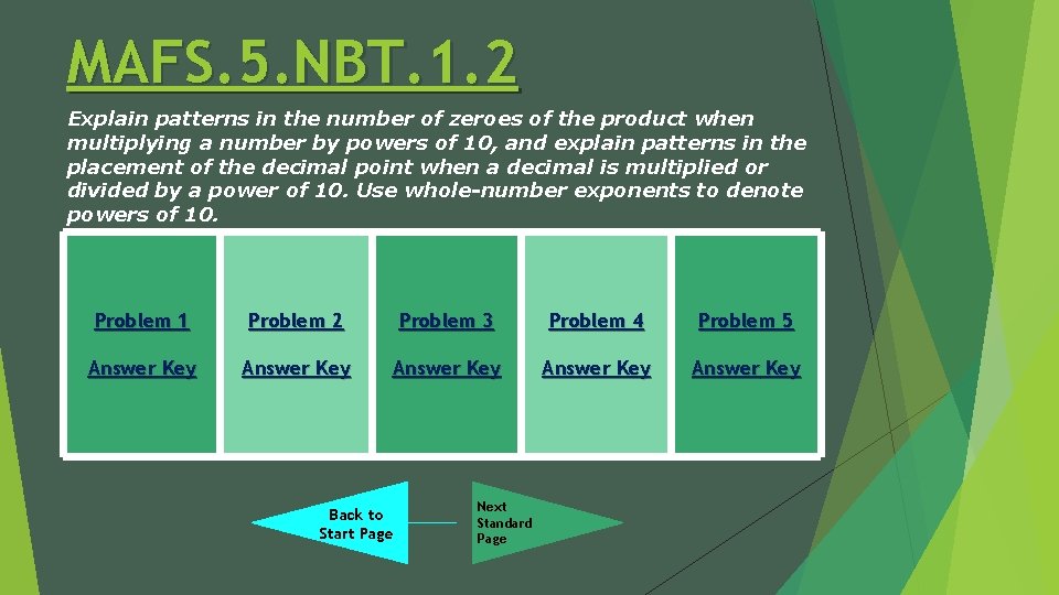 MAFS. 5. NBT. 1. 2 Explain patterns in the number of zeroes of the