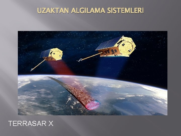 UZAKTAN ALGİLAMA SİSTEMLERİ TERRASAR X 